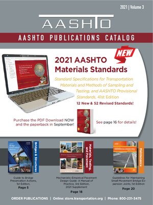 cover image of AASHTO Publications Catalog